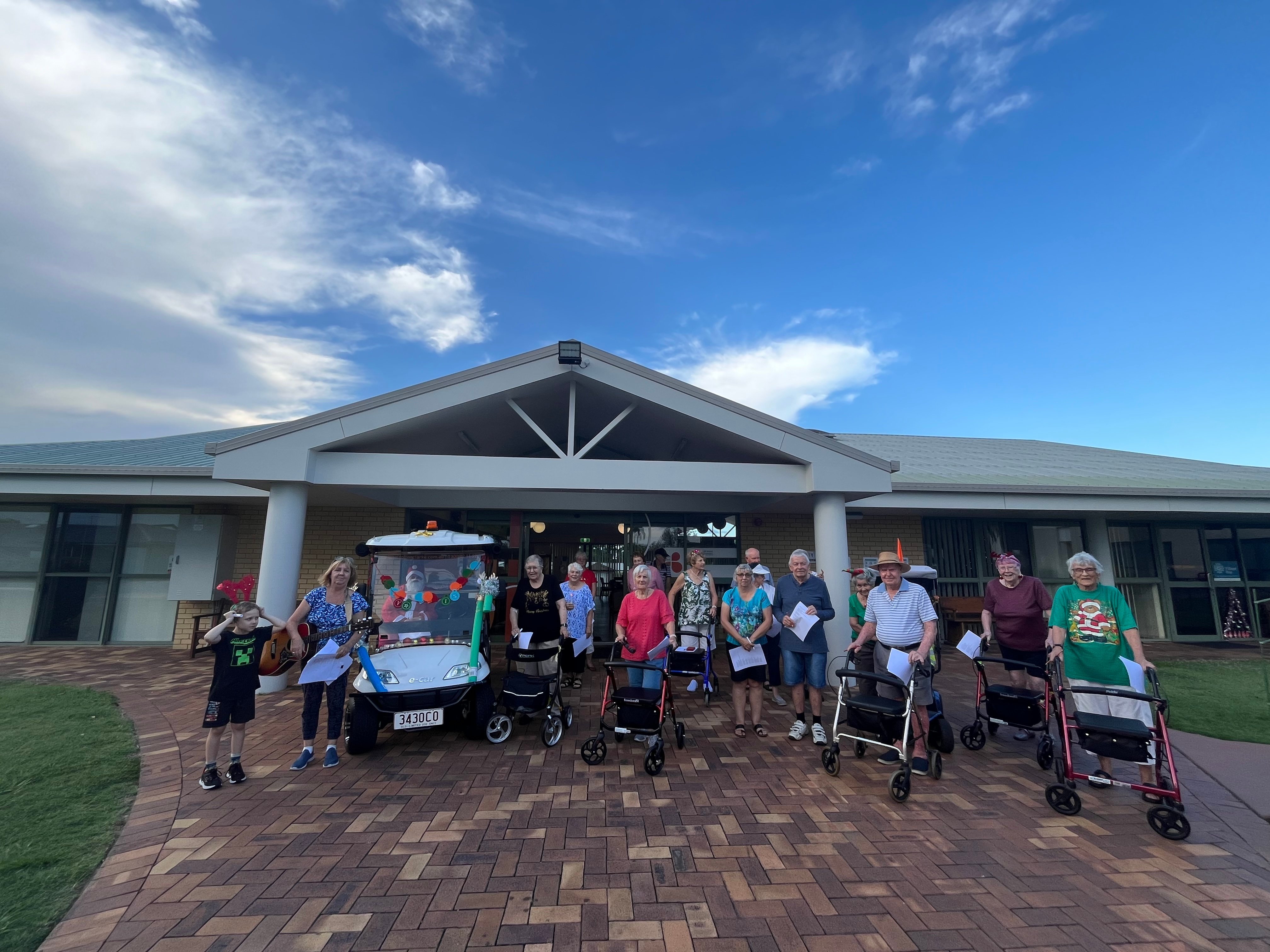 Fernhill retirement village residents caroling 